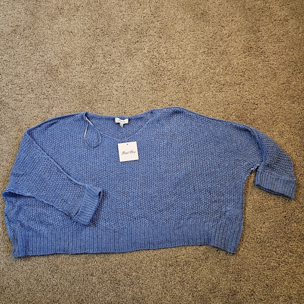 Petal Dew Lightweight Sweater Oversized Small NWT